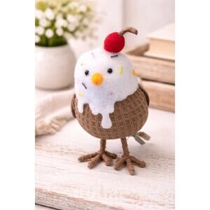 Sprinkles design bird plush cupcake figurine cherry spring easter decor Target